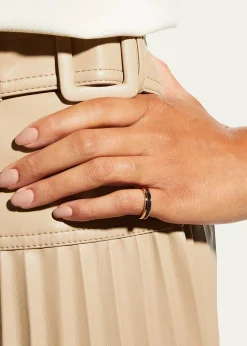 BoucheronQuatre 18K Rose Gold & Brown PVD Band Ring