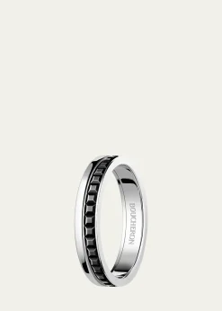 BoucheronQuatre 18K White Gold Follies Band Ring