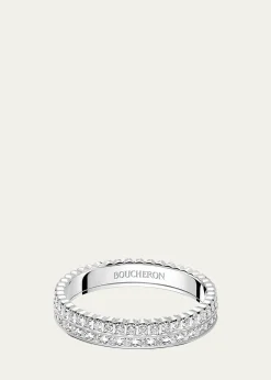 BoucheronQuatre Radiant Edition White Gold Diamond Wedding Band Ring