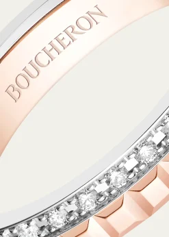 BoucheronRose Gold and White Gold Quatre Diamond Ring