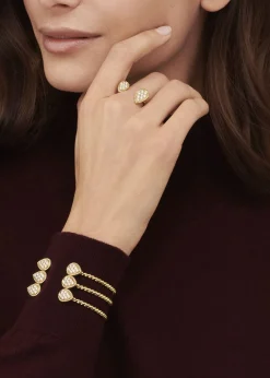 BoucheronSerpent Boheme Diamond 2-Motif Ring in Yellow Gold, Size 53