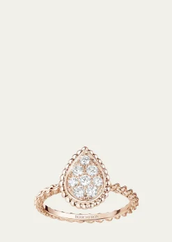 BoucheronSerpent Boheme Pink Gold Motif Diamond Ring