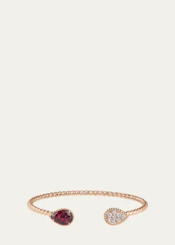 BoucheronSerpent Boheme Small Motif Rhodolite and Diamond Bracelet