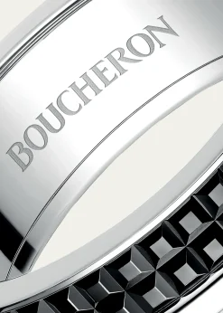 BoucheronWhite Gold Quatre Black Edition Band Ring, Large Model