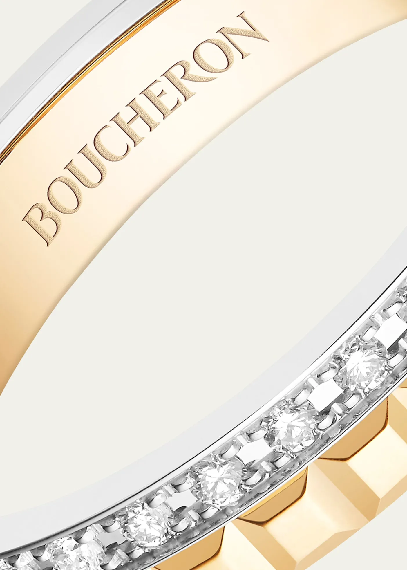 BoucheronYellow Gold and White Gold Quatre Diamond Ring