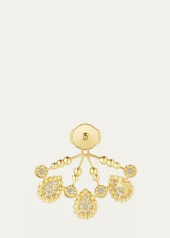 BoucheronYellow Gold Serpent Boheme Stud Earring with Diamond Extra-Small Motif, Single