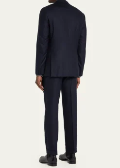 BrioniMen's Brun Wool Micro Check Suit