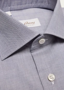 BrioniMen's Cotton Chambray Dress Shirt