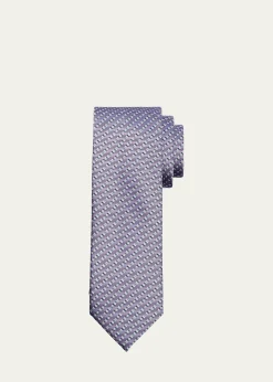 BrioniMen's Micro-Print Silk Jacquard Tie