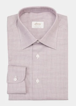 BrioniMen's Plaid-Print Dress Shirt