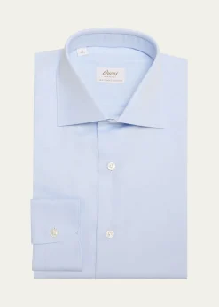 BrioniMen's Sea Island Cotton Herringbone Dress Shirt