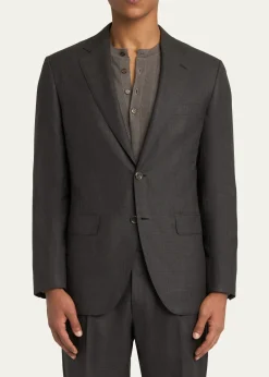 BrioniMen's Wool and Silk Sharkskin Two-Piece Suit