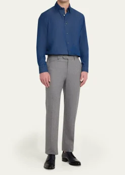BrioniMen's Cotton Denim Casual Button-Down Shirt