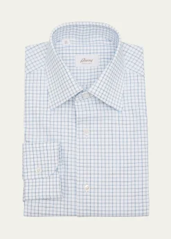 BrioniMen's Cotton Graph Check Dress Shirt