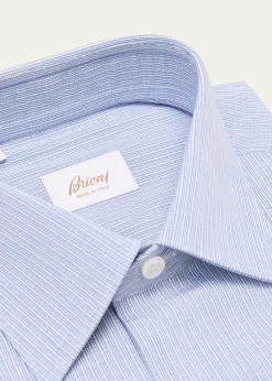 BrioniMen's Cotton Mini Graph Check Dress Shirt