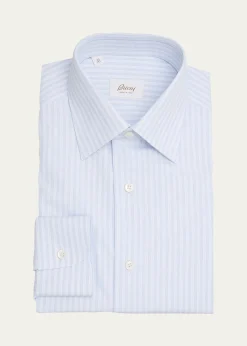 BrioniMen's Cotton Multi-Stripe Point-Collar Dress Shirt