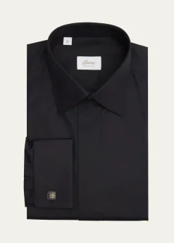 BrioniMen's Cotton Poplin French-Cuff Dress Shirt