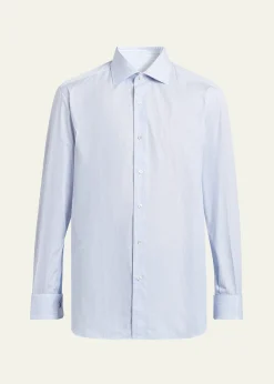 BrioniMen's Fine-Stripe Cotton Sport Shirt