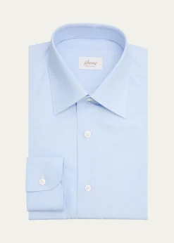 BrioniMen's Fine Stripe Cotton Dress Shirt