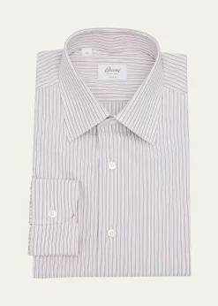 BrioniMen's Giza 87 Cotton Multi-Stripe Dress Shirt
