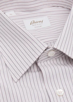 BrioniMen's Giza 87 Cotton Multi-Stripe Dress Shirt