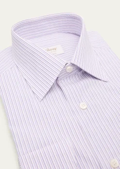 BrioniMen's Giza 45 Cotton Multi-Stripe Dress Shirt