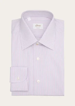 BrioniMen's Giza 87 Cotton Multi-Stripe Dress Shirt