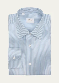 BrioniMen's Giza 87 Cotton Multi-Stripe Dress Shirt
