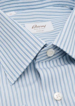 BrioniMen's Giza 87 Cotton Multi-Stripe Dress Shirt