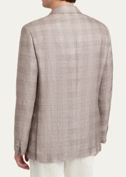 BrioniMen's Linen, Cashmere and Silk Plaid Sport Coat