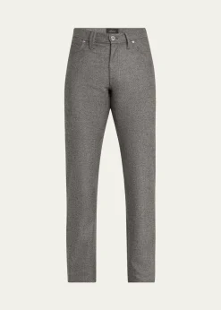 BrioniMen's Meribel Wool Flannel 5-Pocket Pants