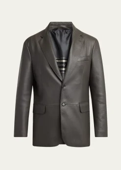 BrioniMen's Monti Deerskin Single-Breasted Blazer