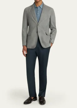 BrioniMen's Monti Nubuck Leather Single-Breasted Blazer