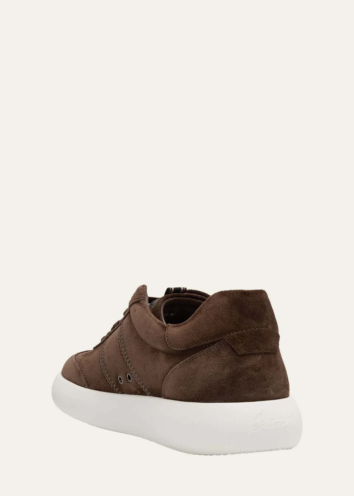 BrioniMen's New Cassette Suede Low-Top Sneakers