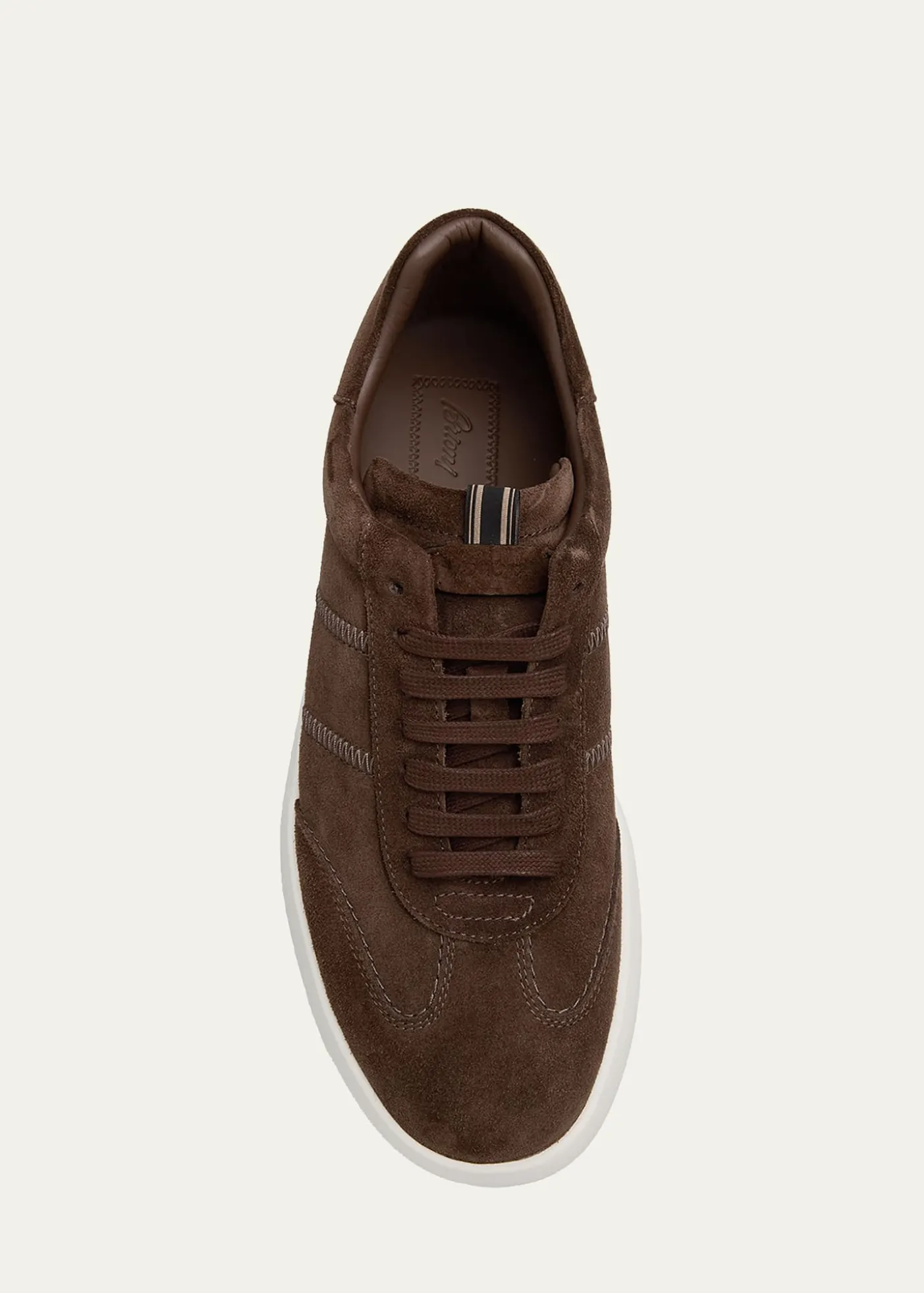 BrioniMen's New Cassette Suede Low-Top Sneakers
