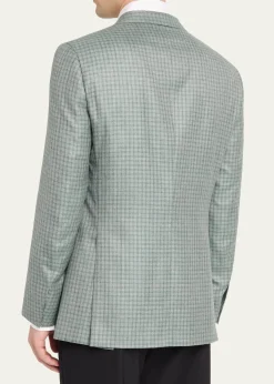 BrioniMen's Ravello Cashmere-Silk Check Blazer