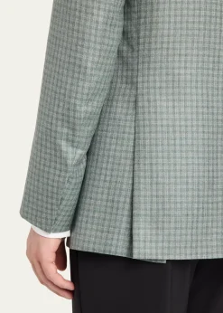 BrioniMen's Ravello Cashmere-Silk Check Blazer