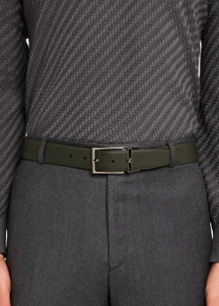 BrioniMen's Reversible Grained Leather Belt