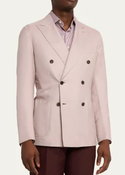 BrioniMen's Soffio Cashmere Double-Breasted Jacket