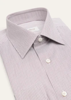BrioniMen's Ventiquattro Cotton Multi-Stripe Dress Shirt