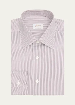 BrioniMen's Ventiquattro Cotton Multi-Stripe Dress Shirt