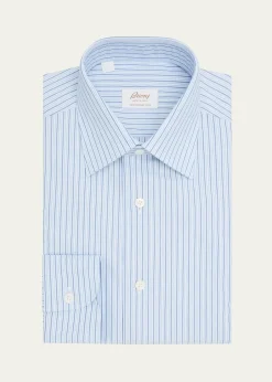 BrioniMen's Ventiquattro Cotton Multi-Stripe Dress Shirt