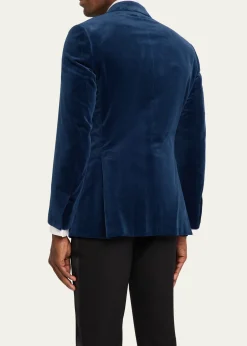 BrioniMen's Virgilio Velvet Peak-Lapel Sport Coat