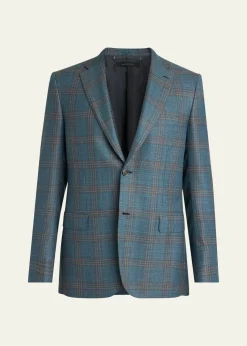 BrioniMen's Wool Plaid Single-Breasted Sport Coat