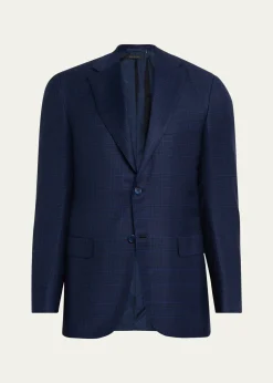 BrioniMen's Wool Plaid Single-Breasted Sport Coat