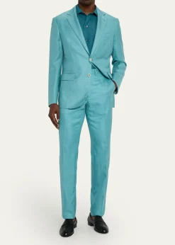 BrioniMen's WWX 80th Anniversary Lambda Flat-Front Trousers