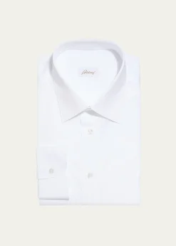 BrioniWardrobe Essential Solid Dress Shirt, White