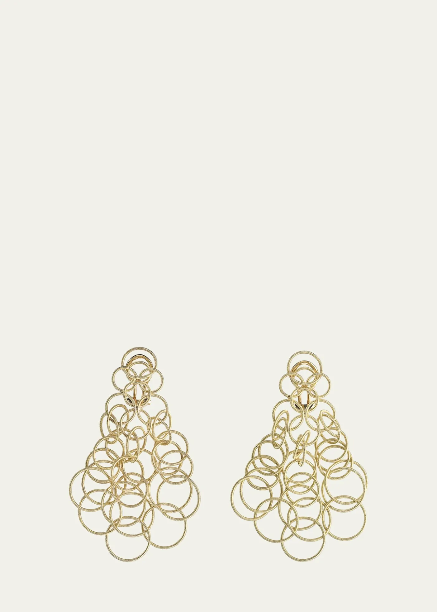 BuccellatiHawaii 18K Gold Pendant Earrings, 7cm