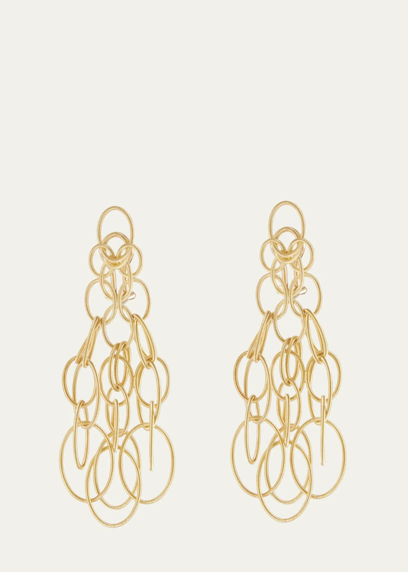 BuccellatiHawaii 18K Yellow Gold Oval Link Pendant Earrings