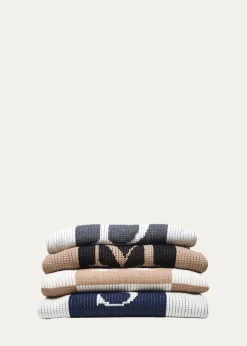 Butterscotch BlankeesPersonalized Check Colorblock Baby Blanket, Gray